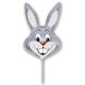 FM Міні Фігура гр.2 И-6 Кролик сірий 42см X 24см 102651 фото